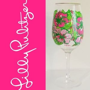 Lilly Pulitzer Tropical Wine Glass